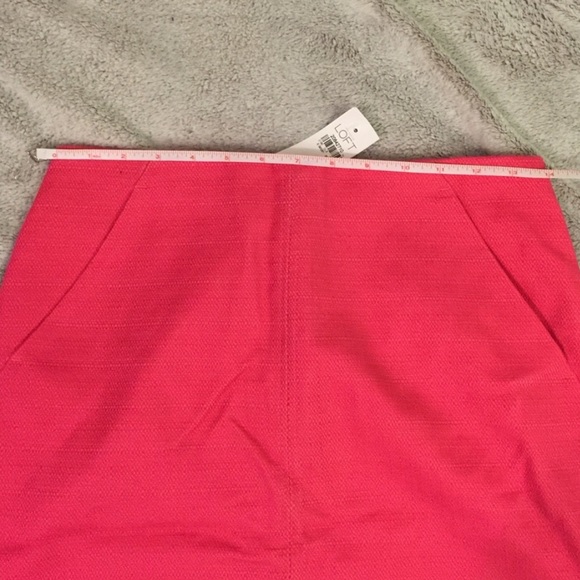 Loft Pink Linen-like Skirt - Picture 5 of 9